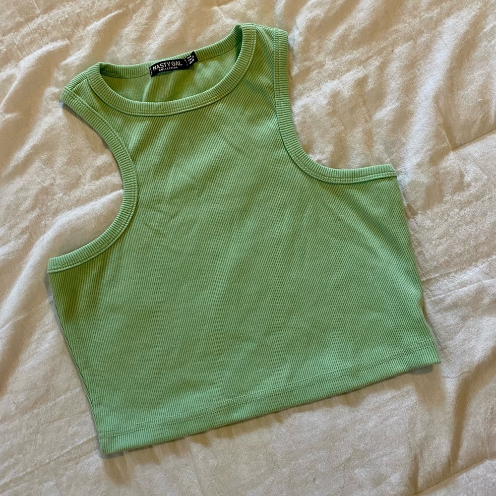 Nasty Gal Ribbed Crop Top